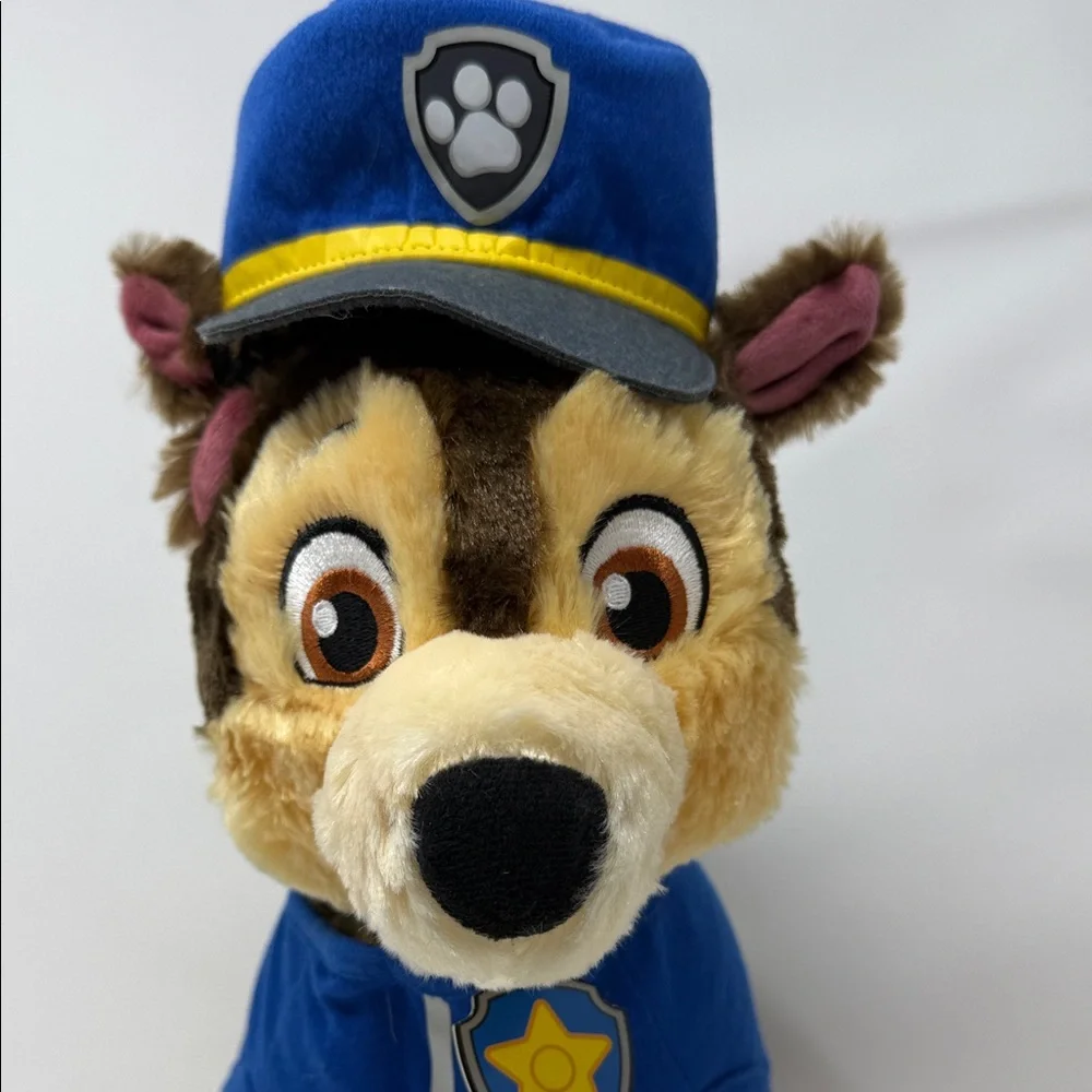 Nickelodeon Paw Patrol Chase Plush Stuffed Animal 14” Police Outfit Kids Toy